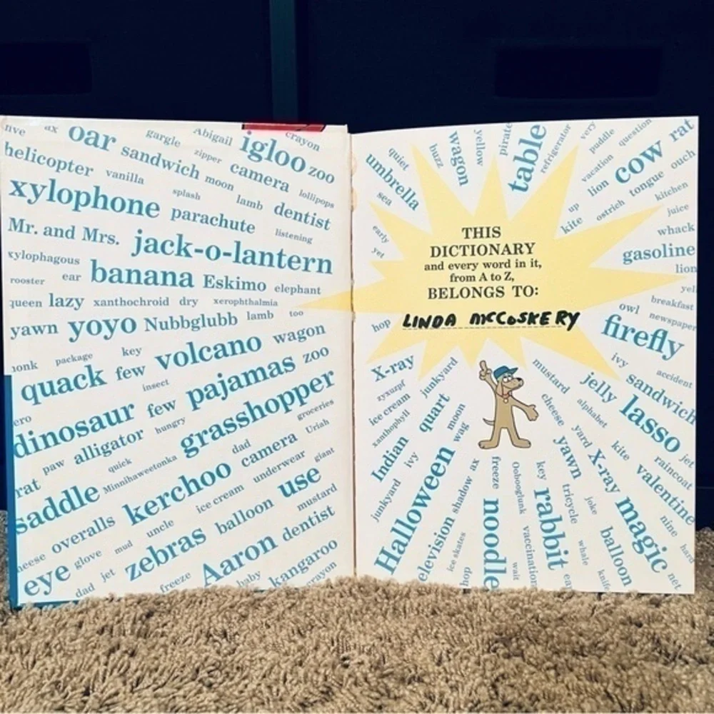 💚 Vintage 1964 The Cat In The Hat Dictionary Book